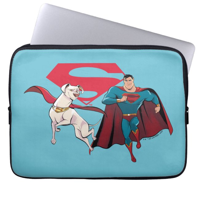 Krypto & Superman Laptop Fodral (Framsidan)