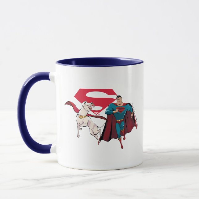 Krypto & Superman Mugg (Vänster)