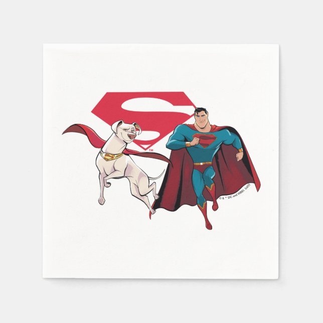 Krypto & Superman Pappersservett (Framsidan)