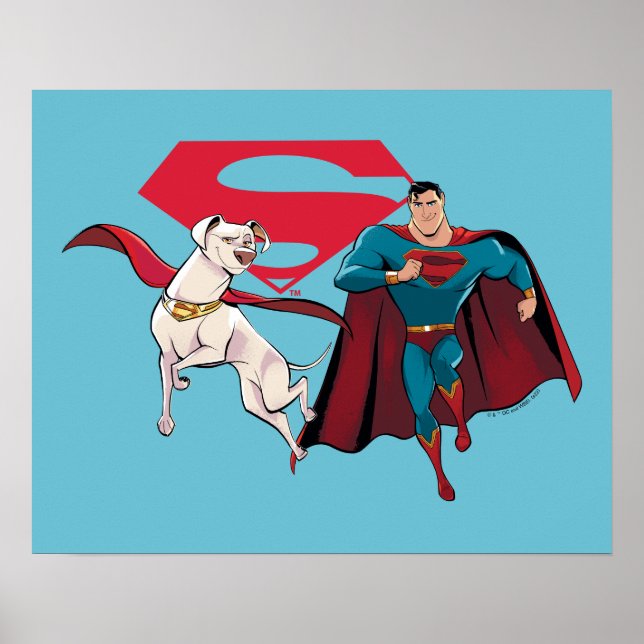 Krypto & Superman Poster (Framsidan)