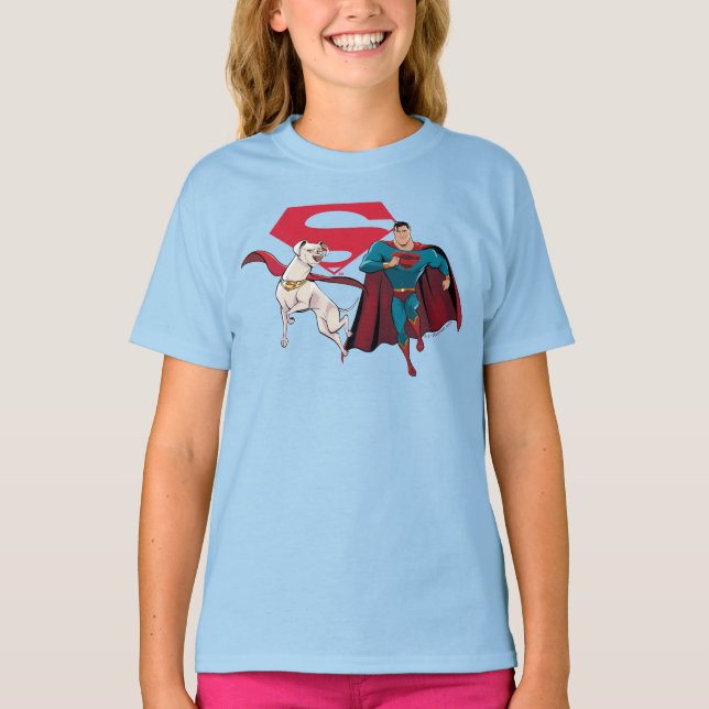 Krypto & Superman T Shirt (Framsida)