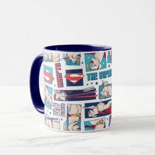Krypto Tecknad Panel Mönster Mugg