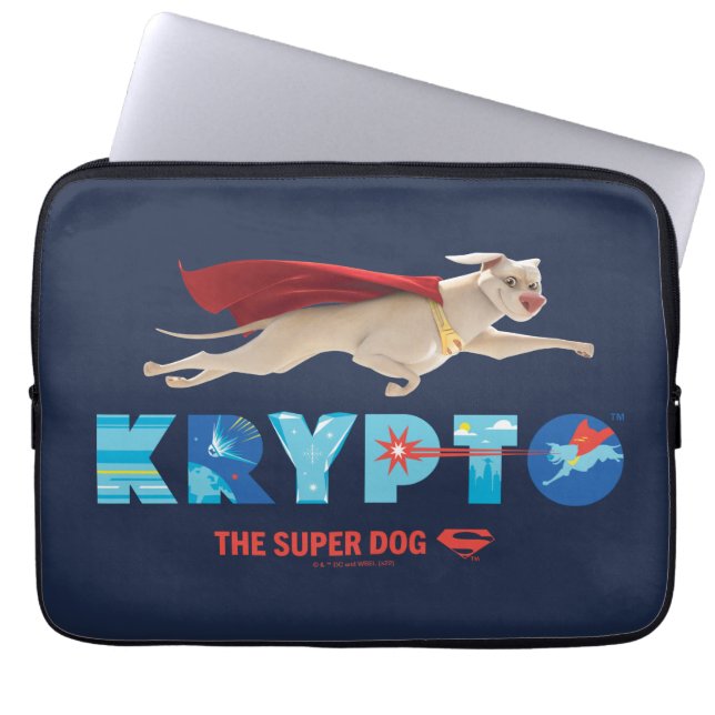 Krypto the Toppen-Hund Laptop Fodral (Framsidan)