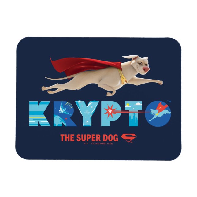 Krypto the Toppen-Hund Magnet (Horisontell)
