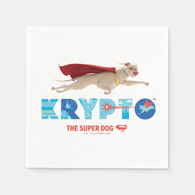 Krypto the Toppen-Hund Pappersservett (Framsidan)