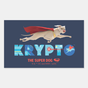 Krypto the Toppen-Hund Rektangulärt Klistermärke