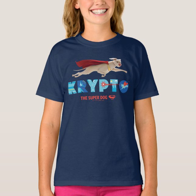 Krypto the Toppen-Hund T Shirt (Framsida)