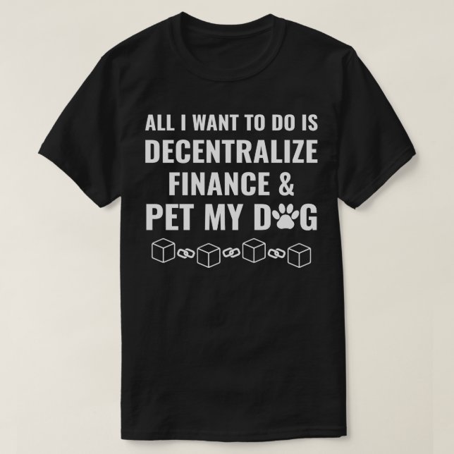 Kryptocurrency Blockchain Ether ETH Decentralisera T Shirt (Design framsida)
