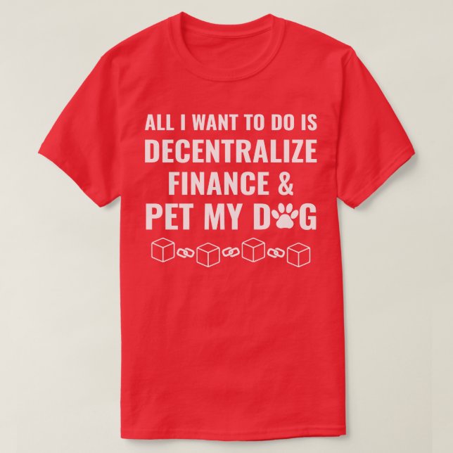 Kryptocurrency Blockchain Ether ETH Decentralisera T Shirt (Design framsida)