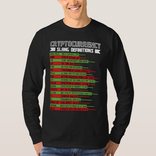 Kryptocurrency Blockchain Trader Finance Crypto In T Shirt (Framsida)