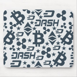 Kryptocurrency Blue Mönster Musmatta