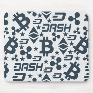 Kryptocurrency Blue Mönster Musmatta