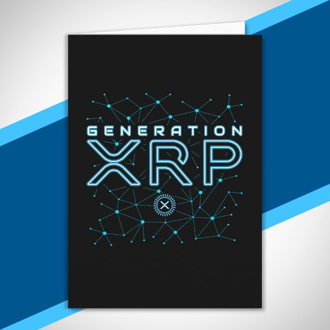 Kryptocurrency Generation XRP Crypto Blockchain Kort (Skapare uppladdad)