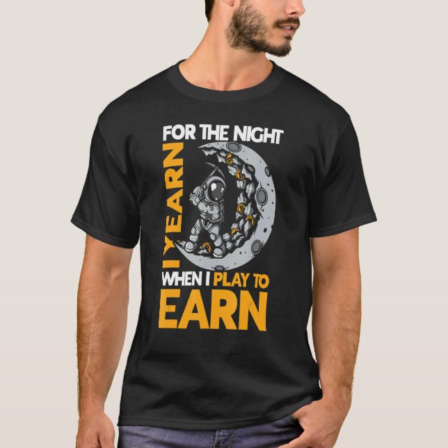 Kryptocurrency Slogan För manar och kvinnor leker  T Shirt (Framsida)