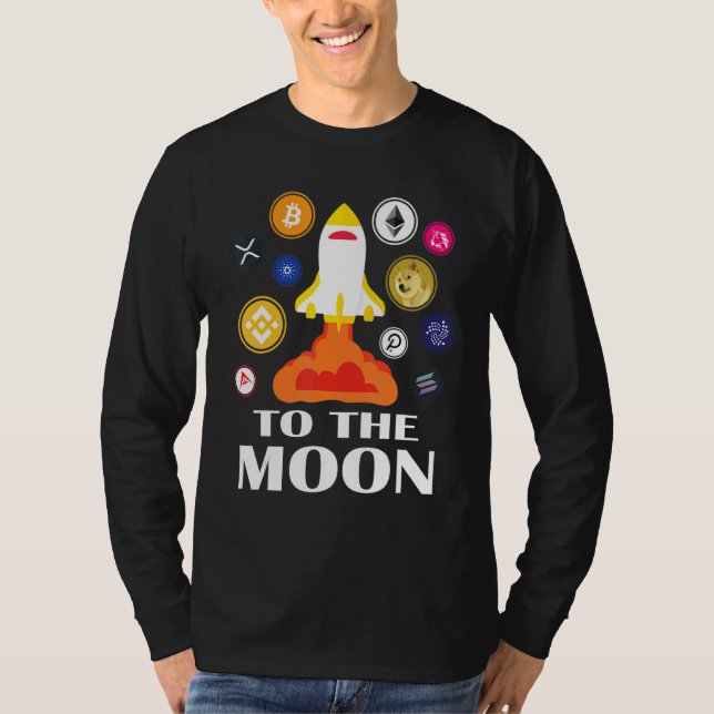 Kryptocurrency Trading Hodl Lagrar-diagram till Mo T Shirt (Framsida)