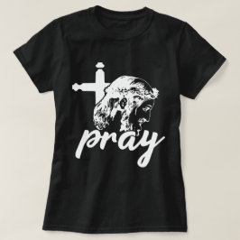 Kryptografi Jesus Bild Svarta och vita kvinnor T Shirt