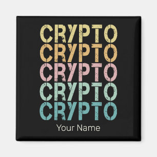 Kryptografiåtergivningsdesign för kryptovaluta magnet