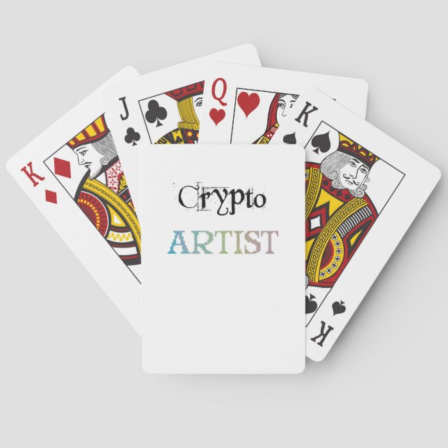 Kryptokonstnärligt ljus casinokort (Baksidan)