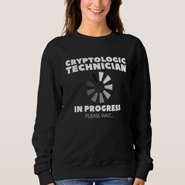 Kryptologisk tekniker under utbildning vänligen vä t shirt (Framsida)