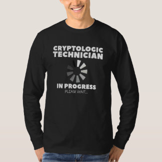 Kryptologisk tekniker under utbildning vänligen vä t shirt