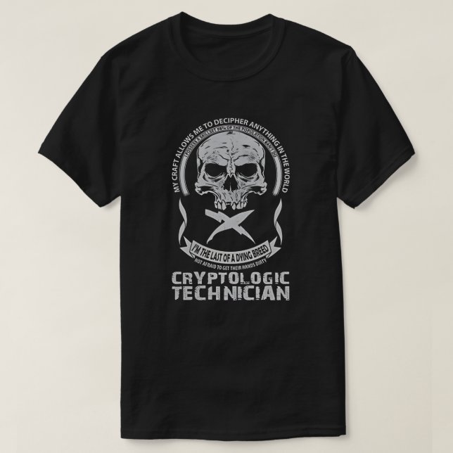 Kryptologitekniker T Shirt (Design framsida)