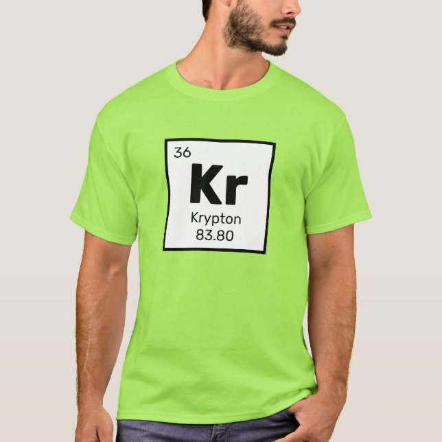 Krypton/Periodic Bord - Kr Inslag T-Shirt (Framsida)