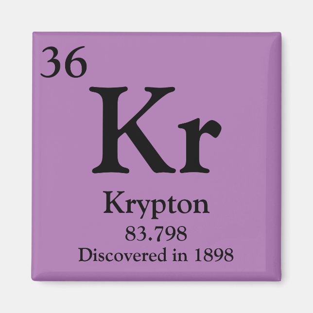 Krypton Periodic Bord Magnet (Framsidan)