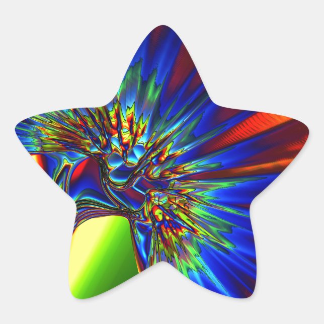 Kryptonite Stjärnformat Klistermärke (Framsida)