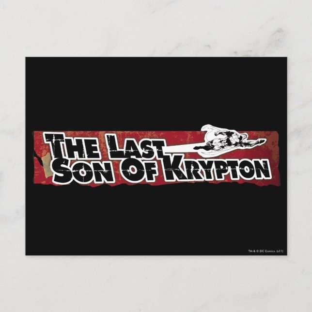 Kryptons sista son vykort (Front)
