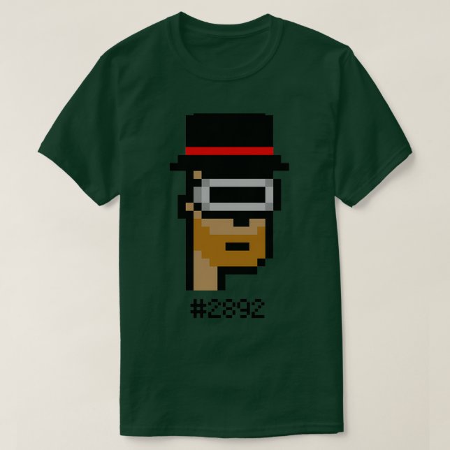 KryptoPunks 2892 T Shirt (Design framsida)