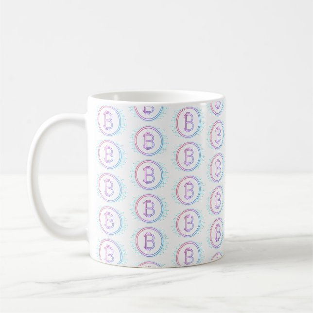 KRYPTOVALUTA BITCOIN KAFFEMUGG (Vänster)