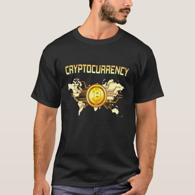 Kryptovaluta för handlares investeringar i kryptog t shirt (Framsida)
