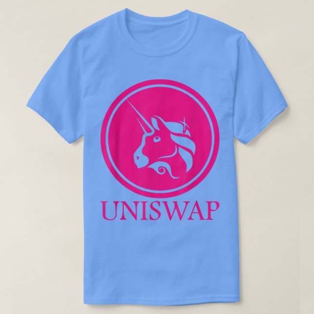 Kryptovaluta för Uniswap Defi Swap Protocol T Shirt (Design framsida)