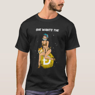 Kryptovaluta Hon vill ha kryptering av Dogecoin Do T Shirt