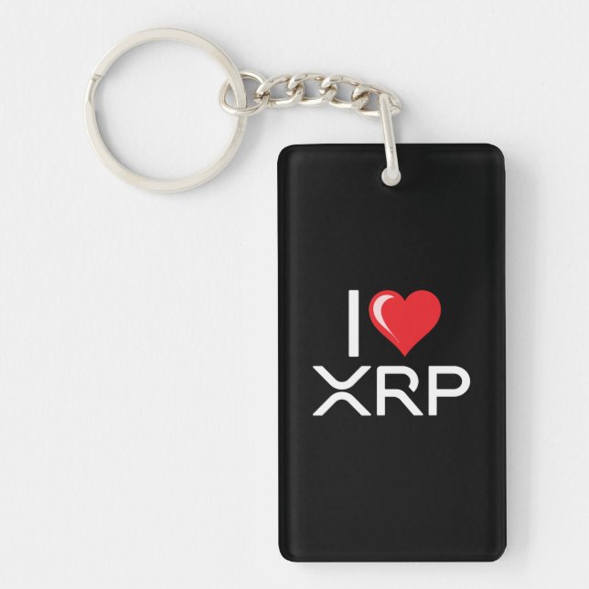 Kryptovaluta I Kärlek XRP Crypto Quote Cute Heart (Framsidan)
