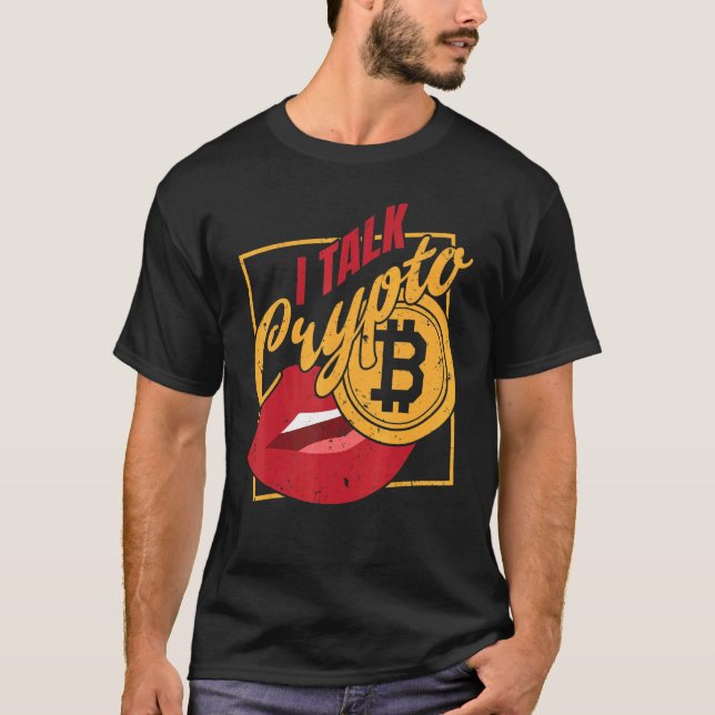 Kryptovalutalivsstil Jag pratar Crypto Trading Inv T Shirt (Framsida)