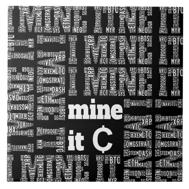 Kryptovalutautvinning Kakelplatta (Framsidan)