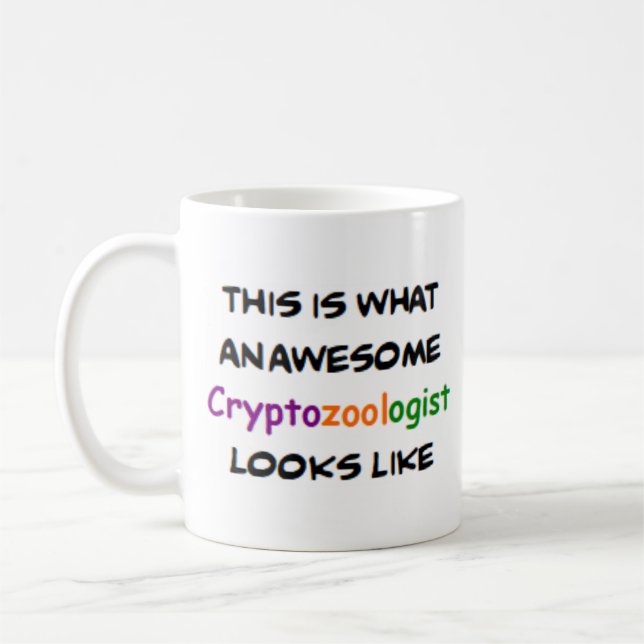 Kryptozoolog, fantastisk kaffemugg (Vänster)