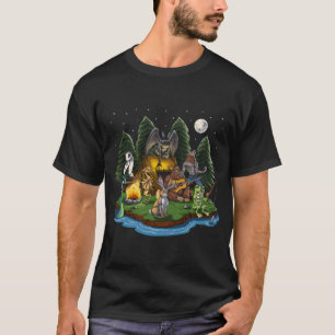 Kryptozoologi Kryptider Camping T Shirt