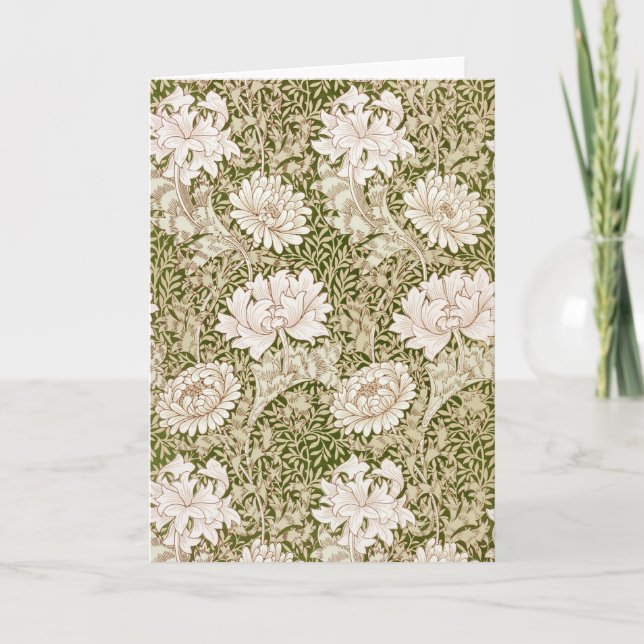 Krysantemum Guld, William Morris Kort (Framsida)