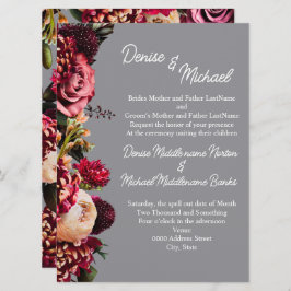 Krysantemum Mejslad Stenkleurad Inbjudningar