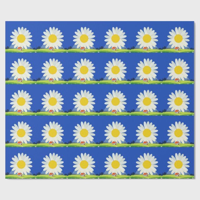 Krysantemum Presentpapper (Platt)