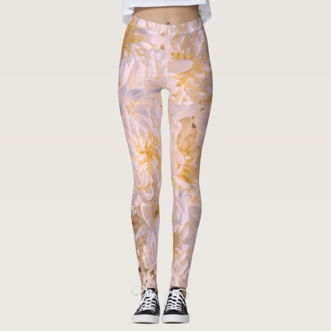 krysantemumblomning leggings (Framsida)