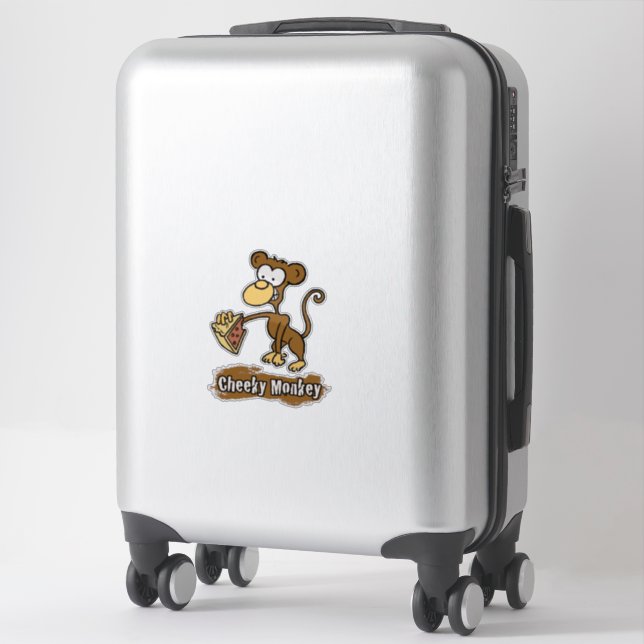 Kryslig monkey Design Suitcase-etikett Klistermärken (Resväska)