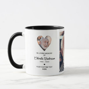 Kryss med personligt meddelande och 2 bilder mugg