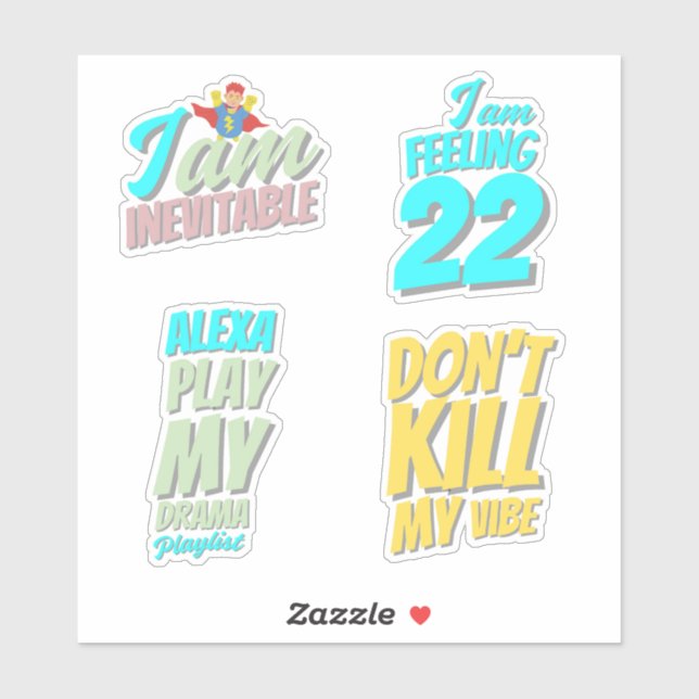 Kryssa för popup-citattecken klistermärken (Ark)