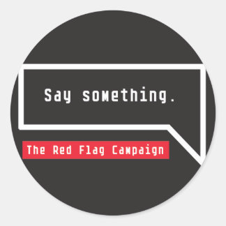 Kryssa något (bubbelcitat) runt klistermärke