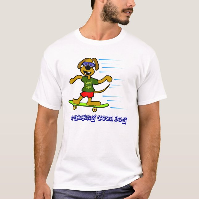 Kryssa omkring den kalla hund tröja (Framsida)