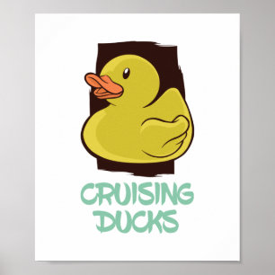 Kryssande Ankor Roligt Travel Poster