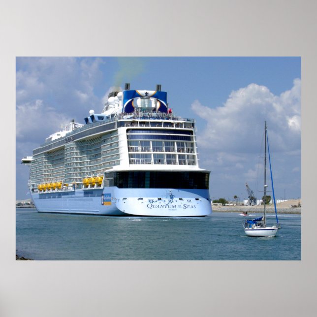 Kryssande Väster Sailing Öster Poster (Framsidan)